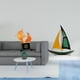 thumbnail image 2 of Figura decorativa de pez, estatua de animal, adorno de , resina moderna, coleccionable, ideal para sala de estar, dormitorio, oficina, estanterí, 2 of 8
