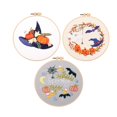 thumbnail image 1 of Abbracc 3 pcs of Embroidery Starter kit with Halloween Patterns and Instructions, DIY Adult Beginner Cross Stitch Kits, Including 3 Embroidery Loops Set 1, 1 of 7