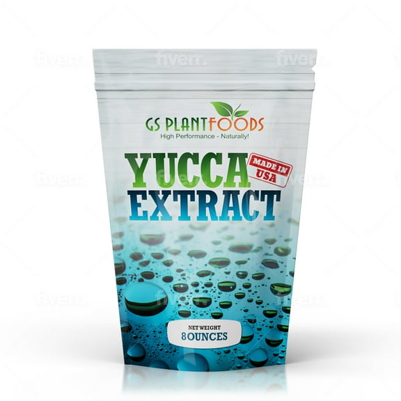 GS Plant Foods Yucca Extract Wetting Agent - All Natural Wetting Agent (8 Ounces Concentrate) - Soil & Plant Thirst Quench for Plants, Lawns & Soil - Liquid Aeration Soil Loosener
