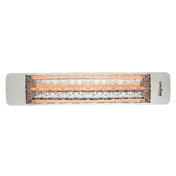 EF15120S4-Eurofase Heating-1500 Watt Plug-In Electric Infrared Single Element Heater-Stainless Steel Finish-Astra Decorative Fascia