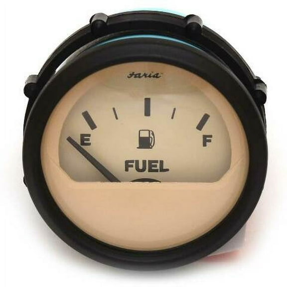 Faria Boat Fuel Level Gauge GP9918A | 2 Inch Euro Black Beige