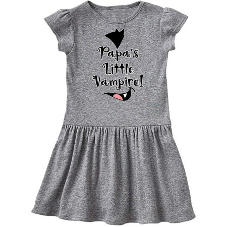 

Inktastic Halloween Papa s Little Vampire Gift Toddler Girl Dress