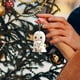 thumbnail image 1 of Colgante de paseo de perro fantasma, acrílico, adorno colgante para árbol de Navidad, muñeco de fantasma creativo, decoración de coche, 1 of 3