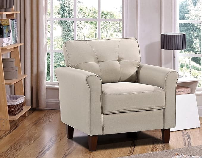 US Pride Linen upholstery high density foam armchair