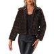 thumbnail image 1 of CHAQUETA CORTA DE PIEL SINTÉTICA CON COLLAR CAÍDO Y ABIERTO PARA MUJERES CHIC L CAFÉ, 1 of 6