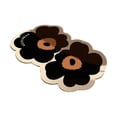 thumbnail image 4 of Abbracc Door Mat Dual Flowers Shape Non Slip Inside Floor Door Mat Entrance Rugs Durable Black 40cmx60cm, 4 of 9