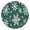 Green Christmas Snowflake, variant on Colorful Christmas Striped Pattern Round Fitted Tablecloth with Elastic Edge,Dining Table Cover Waterproof,Outdoor Round Tablecloth for Camping,Dining,Indoor and Outdoor
