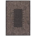 thumbnail image 2 of Safavieh Courtyard Jolyon Bordered Indoor/Outdoor Area Rug, Black/Natural, 5'3" x 7'7", 2 of 9