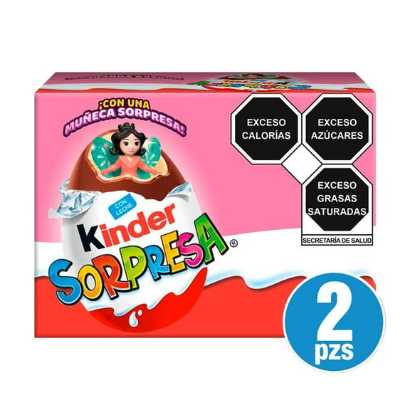 Huevo de chocolate Kinder Sorpresa muñecas 2 pzas 20 g c/u