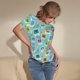 thumbnail image 3 of Fotbe World Travel1 Body de Mujer con Cuello Redondo y Mangas Cortas, Sin Mangas Ajustado, Suave, Cómodo y Básico-Large, 3 of 7