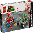 thumbnail image 3 of LEGO Super Mario: Mario Kart Baby Mario vs. Baby Luigi - Collectible Toy Building Set for Kids, Boys and Girls, Ages 8+ - Nintendo Mario Kart Toy for Fans - Gift Idea for Birthdays - 72034, 3 of 8
