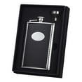 thumbnail image 1 of Visol Tux Black Leather Hip Flask Gift Set - 8 oz, 1 of 1