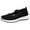 Black, variant on Zpanxa Shoes for Women Fashion Casual Breathable Wedges Slip on Walking Sneakers Loafers Shoes Black Womens Shoes 38
