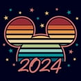 thumbnail image 2 of Junior's Mickey & Friends Colorful Retro Sunset 2024 Graphic T-Shirt, 2 of 4