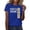 Blue, variant on Senior 2026 Graduation Shirt, Blue Women's Fashion High School T Shirt, Class of 2026, Personalized Style Back to School Tops, Graduation Gift for Womens Size: 3XL