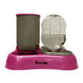 thumbnail image 1 of Dispensador Bloosom  Comedero Y Bebedero 2 En 1 Mascotas Perros Gatos Rosa Chicle, 1 of 4