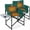 Green -2 Pack, variant on ABORON Oversized Directors Chair with Side Table, Heated Camping Chair Outdoor Portable Heating Folding Chair, Heavy Duty Camping Chair with Pocket for Lawn, Sports - 2Pack(Power Bank not Included)