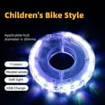 thumbnail image 4 of Bike Wheel Lights, High Brightness LED ChildrensBicycle Lights, 7 Color 15 Modes USB Rechargeable Waterproof Flashing Decorations for Night Riding, 4 of 7