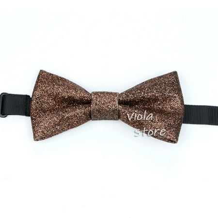 

Elegant and Stylish Solid Top Bowtie Set for Men - Classy and Handsome Accessory with Sparkling Gold Glitter - Perfect for Host Parties Weddings and Cosplay - Parent-Child Matching Set