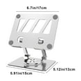 thumbnail image 3 of Up to 60% off HolidayCarbon Steel Tablet Stand All Directional Rotation Infinite Angle Adjustment High Load Bearing Capacity Hollow Heat Dissipation Backplate Slip Proof Soft Rubber, 3 of 6