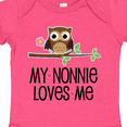 thumbnail image 4 of Inktastic My Nonnie Loves Me Grandchild Girls Baby Bodysuit, 4 of 5