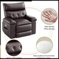 thumbnail image 2 of Hetoy 22" Seat– 360° Rocking Swivel Recliner Chair with Massage and Heat, Electric Recliner with Remote Control for Living Room, Bedroom, and Nursery,Coffee, 2 of 8