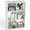 White, variant on EDX 6 Cube Storage Organizer, Open Cube Storage Bookcase with 3 Removable Back Panels, 36" L×11.6" W×24"H, for Home & Office, Black