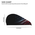 thumbnail image 2 of Xecao American Flag Waving Print Print Hair Towel, Hair Turbans for Wet Hair, Drying Hair Wrap for Curly Hair Women,Coral Velvet Dry Hair Cap,Dry Hair Hat, 2 of 6
