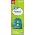 thumbnail image 5 of Great Value Blue 30-Gallon Drawstring Large Recycling Bags, Unscented, 20 Count, 5 of 8