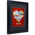 thumbnail image 2 of Trademark Fine Art 'Heart' Canvas Art by Design Turnpike, Black Matte, Black Frame, 2 of 4
