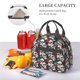 thumbnail image 5 of Easygdp rock record Skull artist Caja de Almuerzo para Mujeres y Hombres, Bolsa de Almuerzo Insulada, Bolsas Reutilizables Impermeables para Viajes, Trabajo y Picnics, 5 of 7
