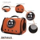 thumbnail image 2 of Bolsa para perros y gatos, bolsa transpirable para mascotas, bolsa espacial transparente de PU (café) Sywqhk Libre de BPA, 2 of 7
