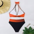 thumbnail image 4 of ylioge Womens Bikini Swimsuits Plus Size Summer Two Piece Bathing Suits Ladies Color-Block Separates Beach Swimwear Sets S-5XL, 4 of 6