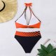 thumbnail image 4 of Traje de baño para mujer Traje de baño dividido con estampado grande para mujer Falda de bikini Traje de baño dividido Trajes de baño para mujer, 4 of 6