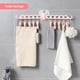 thumbnail image 5 of Toystoory Colgador de ropa de plástico desmontable de alta resistencia montado en la pared sin perforaciones para el hogar, baño, inodoro, Almacenamiento y organización del hogar Verde, 5 of 6