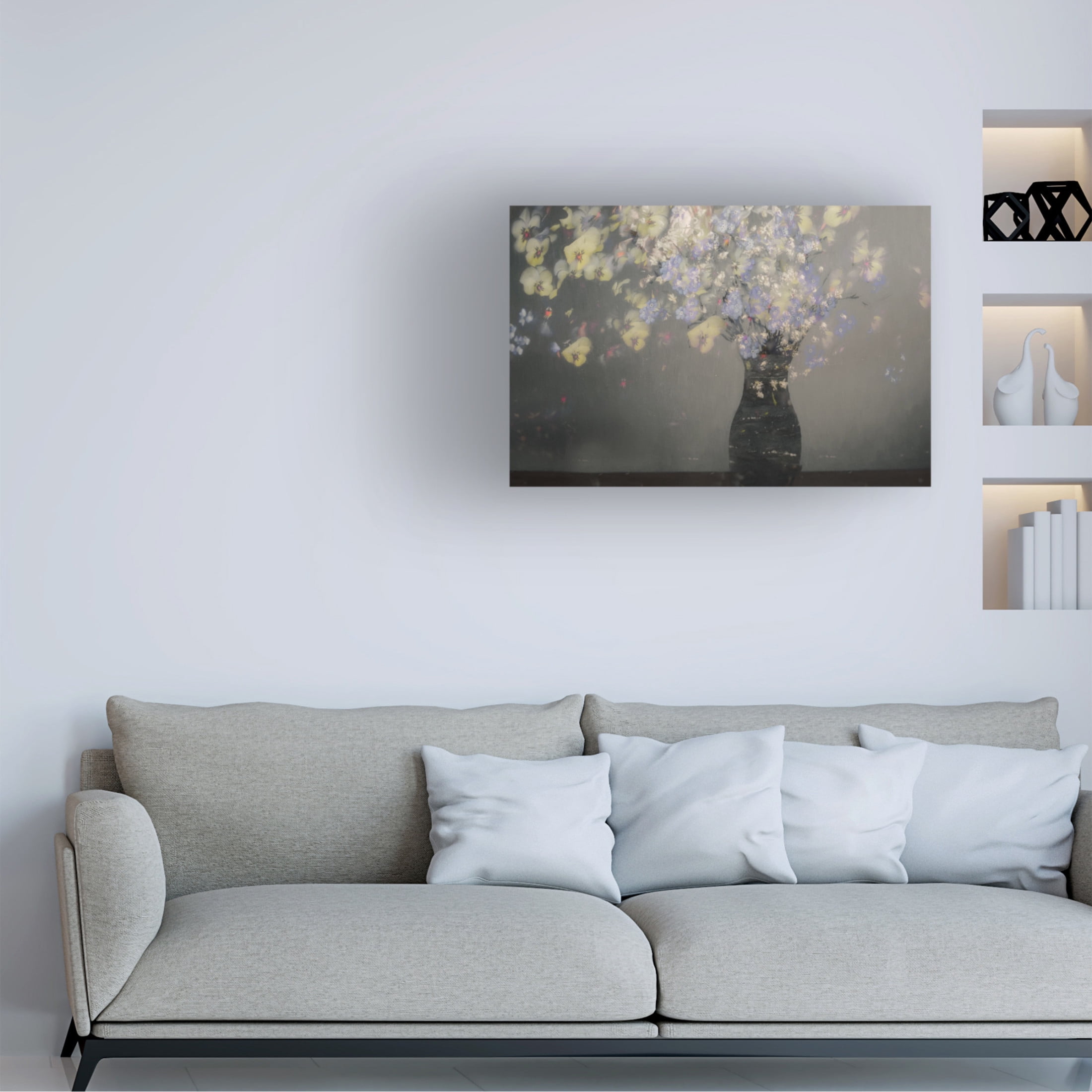 Canvas Wall Art - Nel Talen 'Home Sweet Home ' Wall Art for Living Room, Bedroom, or Office Décor by Trademark Fine Art - 24 x 16 Inches