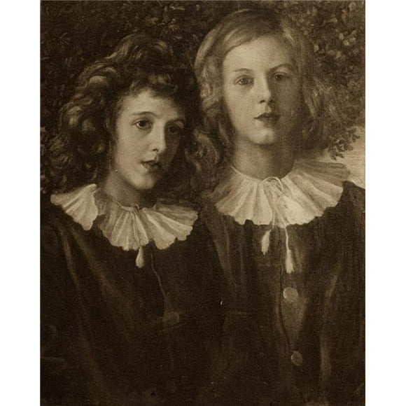 Posterazzi DPI1857636LARGE Hallam & Lionel Tennyson From The Picture At Aldworth Painted by G.F. Watts Poster Print, Large - 26 x 32