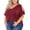 C1-Burgundy, variant on Plus Size Tunic for Women Cold Shoulder Top Black 3X Blouse Short Sleeve Clothing V Neck Shirts Summer Clothes