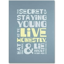 Trademark Fine Art "Live Honestly I" Canvas Art by Megan Romo