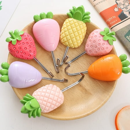 

Farfi Lovely Fruit Wall Door Bag Key Hat Hook Hanger Home Kitchen Bathroom Decoration