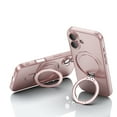 thumbnail image 2 of Feishell Fit for iPhone 16 Plus Magnetic Case Compatible with Magsafe,Shockproof Slim Invisible Ring Holder Kickstand Support Car Mount Camera Lens Film Protection Phone Case,Pink, 2 of 7