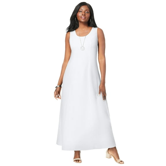 Jessica London Women's Plus Size Stretch Denim Maxi Dress