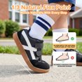 thumbnail image 5 of Toddler Barefoot Shoes, Wide Toe Box Zero Drop Sneakers for Boys Kids, Hook-and-Loop Non-Slip Walking Shoes BlackWhite T6, 5 of 7