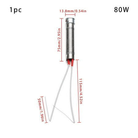 

1/2/5pcs High quality External heat 220V 30W40W60W Welding Tool Heating Element Replacement Soldering Iron Core Weld Equipment 1PC 80W