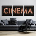 thumbnail image 3 of Epic Art 'Cinema Marquee' by James Wiens, Acrylic Glass Wall Art, 3 Piece Set, 108" x 36", 3 of 8