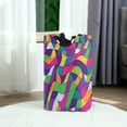 thumbnail image 6 of Yayeee Freestanding Laundry Hamper with Handle Collapsible Large Storage Basket for Clothes, Colorful Plaid, 6 of 7