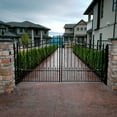 thumbnail image 3 of ALEKO DG14PRAD Prague Style Ornamental Iron Wrought Dual Driveway Gate 14' High Quality, 3 of 11