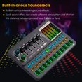 thumbnail image 4 of Kit de Tarjeta de Sonido Muslady SK500 para Karaoke y Transmisiones - Incluye Micrófono, Soporte y Audífonos - Batería Recargable - Color Negro - Conexión Bluetooth y Efectos de Sonido Profesionales, 4 of 7