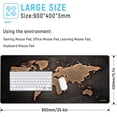 thumbnail image 2 of Large Gaming Mouse Pad with Stitched Edges, Extended Mousepad with Personalized Design for Gamer, Office & Home, Extended Size 35.4 X 15.7X 0.12 inches - Retro Contour Map, 2 of 6