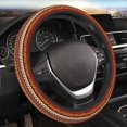thumbnail image 5 of XMXT Retro Mysterious Tribal Print Steering Wheel Cover, Elastic Non-Slip Universal Fit Car Decor Accessories Protector for Auto SUV Trucks, 5 of 8